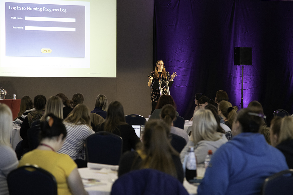 Tori Page delivers a talk at Clinical Coach Congress 2019